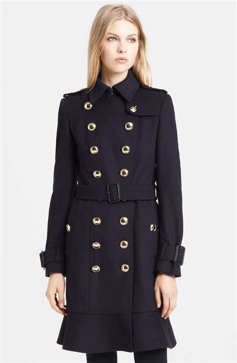 burberry belted wool and cashmere-blend felt trench coat|burberry kensington cashmere trench coat.